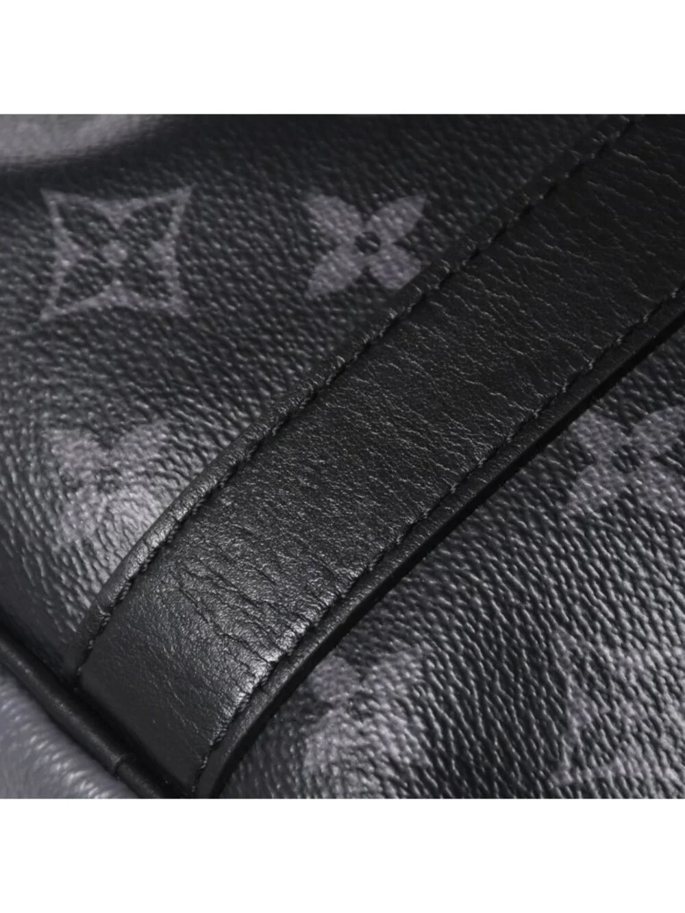Louis Vuitton LV Keepall Bandouliere 50 Black Gray Silver